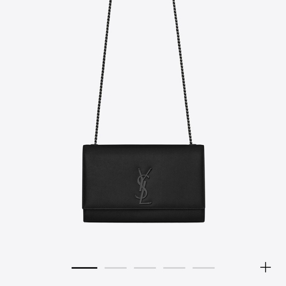 KATE MEDIUM CHAIN BAG INGRAIN DE POUDRE LEATHER - Picture 1 of 4